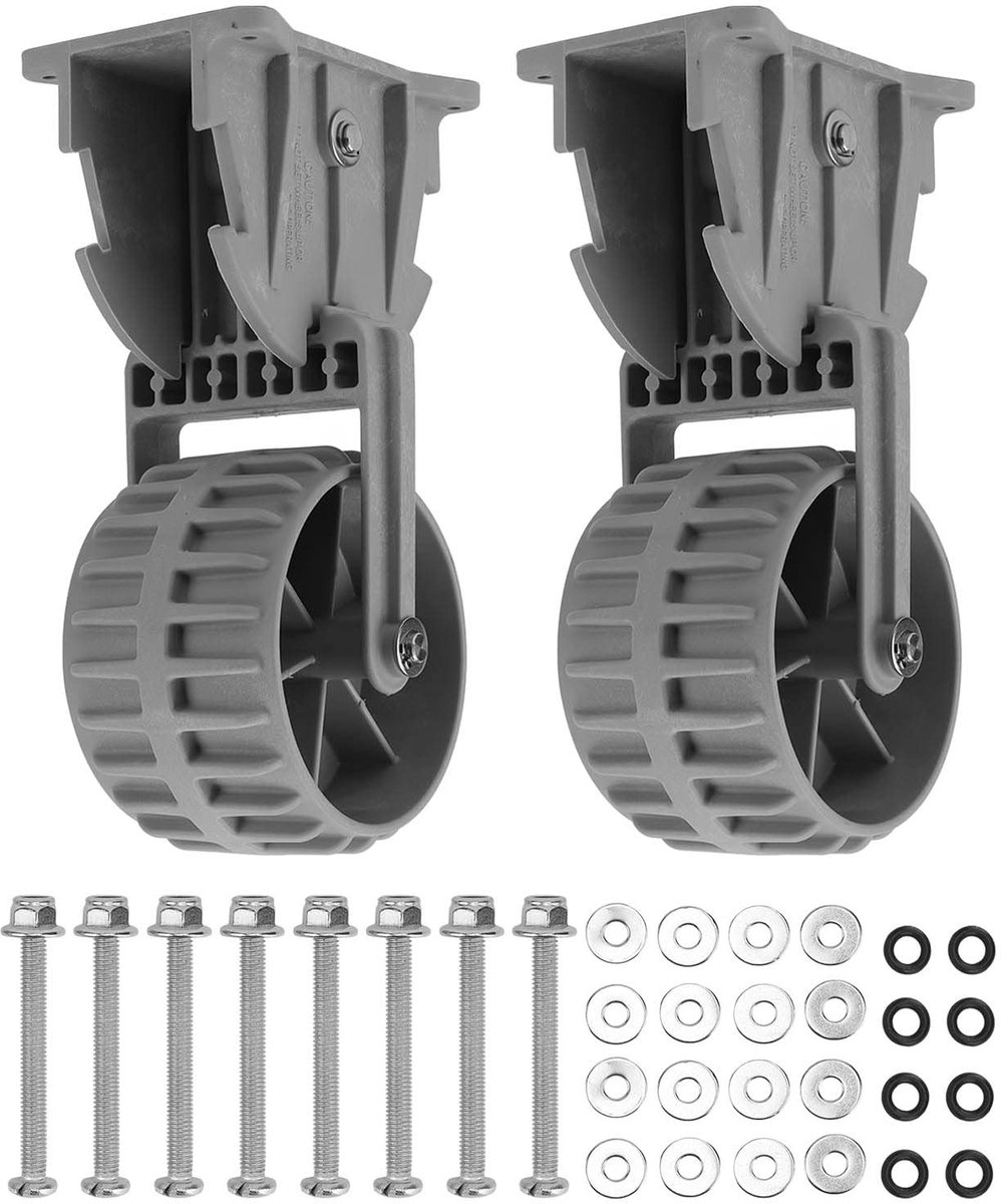 Inovra- Rubberboot Wielen - 2 Stuks - Opblaasbare Boot - Gemakkelijk Mount - Lanceerwielen - Schokbestendig - Afmetingen 320mm Hoogte - Bootwielen
