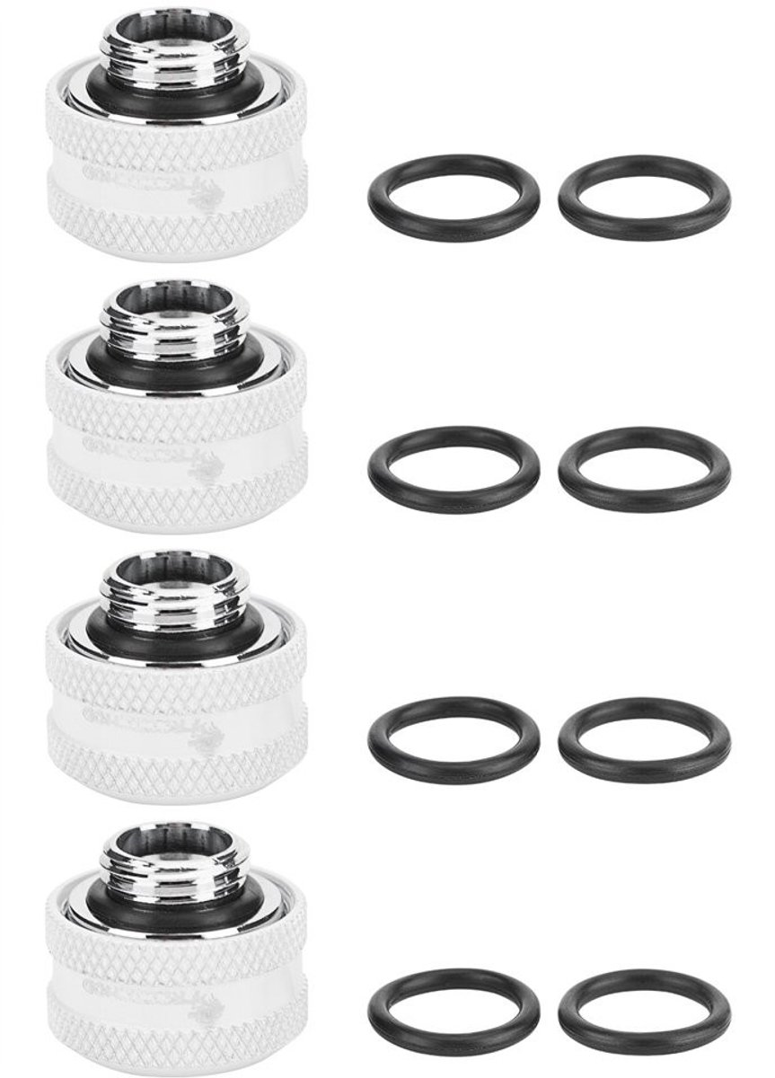 Waterkoeling Buizenfittingen 14 mm, Hard Acryl, Geschikt voor PC Koelsystemen en Modding