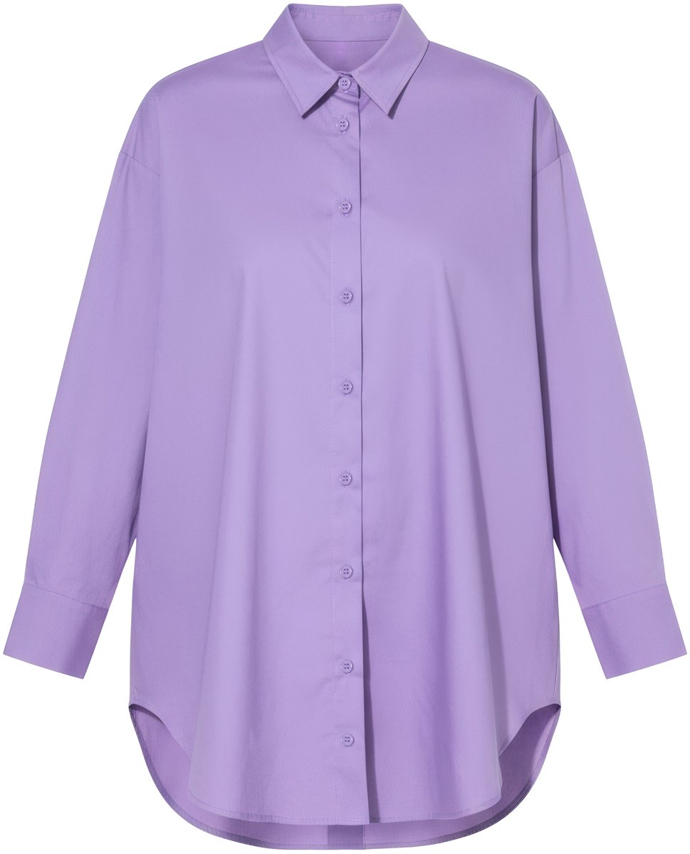 Studio Untold - Dames - Blouse oversized knoopsluiting op de achterkant - Purper - Maat 42+
