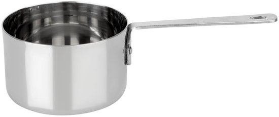 Olympia tafelpresentatie roestvrijstalen mini sauspannetje 70x45mm