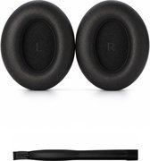 Set Oorkussens voor Sennheiser Koptelefoon - MOMENTUM 4 Wireless Oorkussen - Momentum 5 Wireless / HDB 630 - Kunstleer met Traagschuim - Zwart