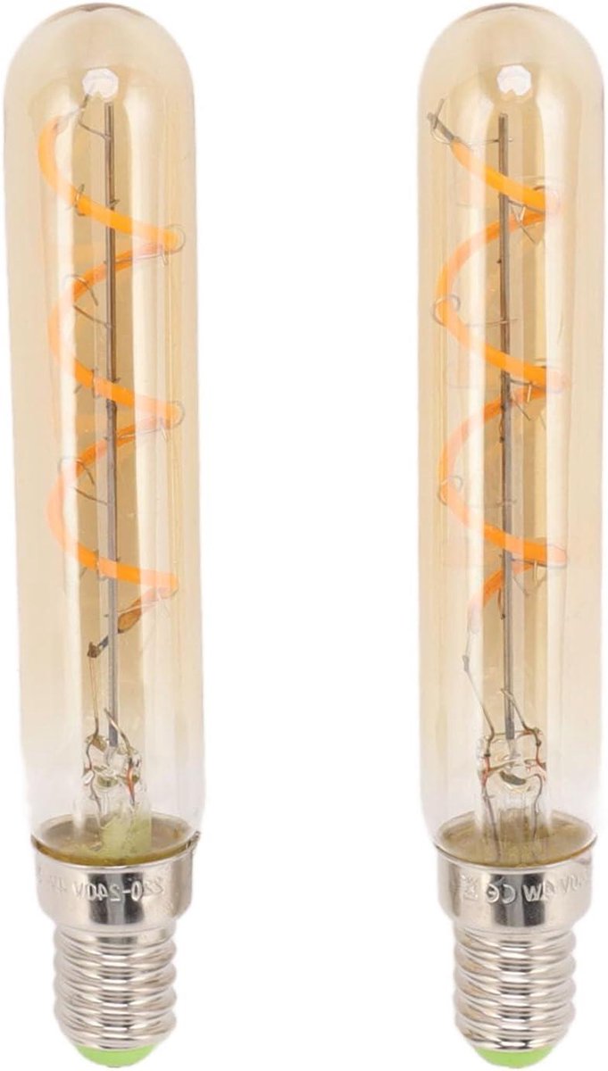 LED Lampen - Buislicht Lampen - Sfeerverlichting Maken - Oogvriendelijk Niet-Knipperend - 2 Stuks - Goud