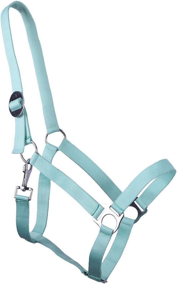 Paarden Halster - Halter Paard - Stallen en Transport - Verstelbare Neusriem - Shetty - IJs Groen