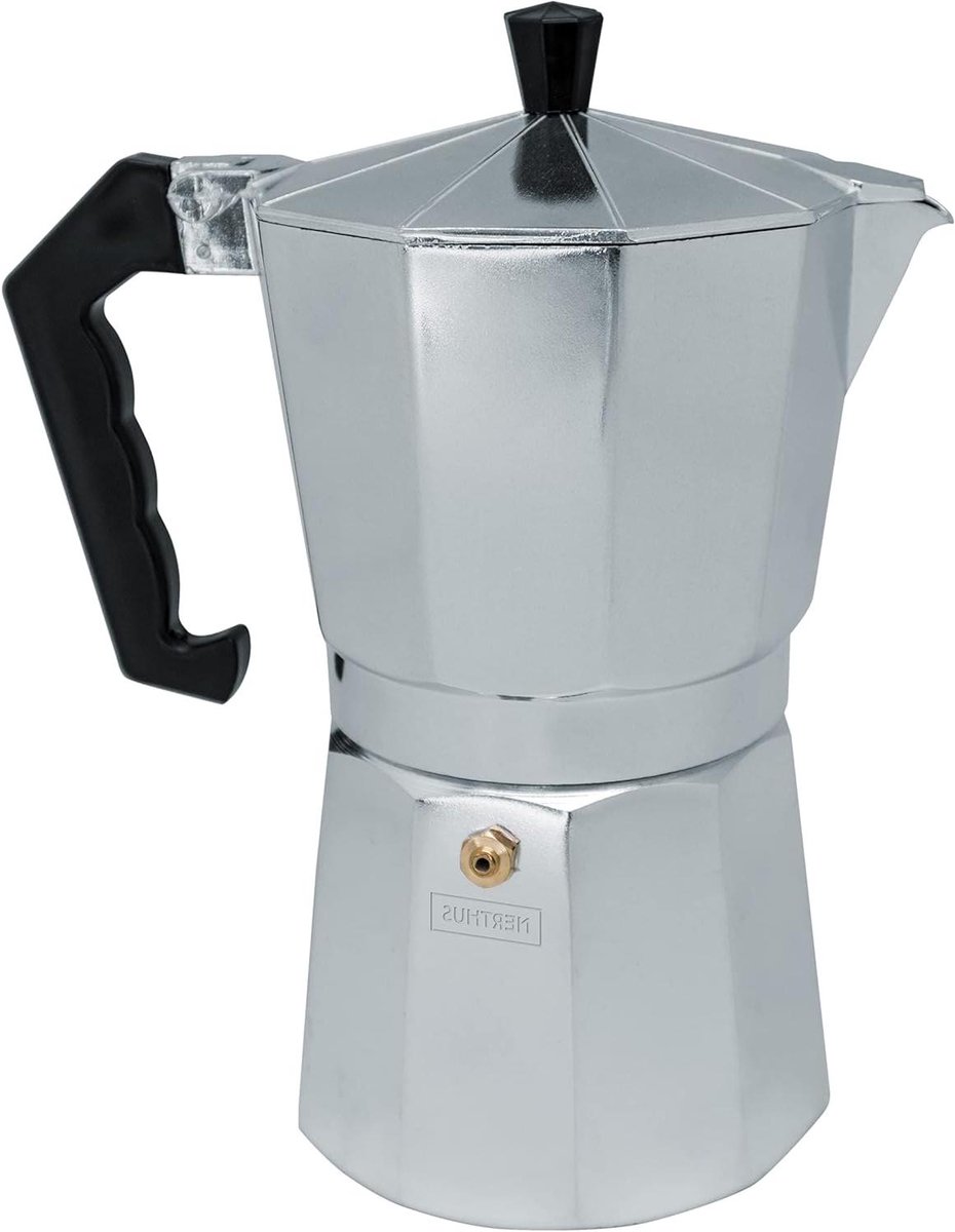 Koffiezetapparaat - Espresso Maker - Italiaanse Koffie - Voor Alle Kookplaten - 6 Kopjes - Zwart