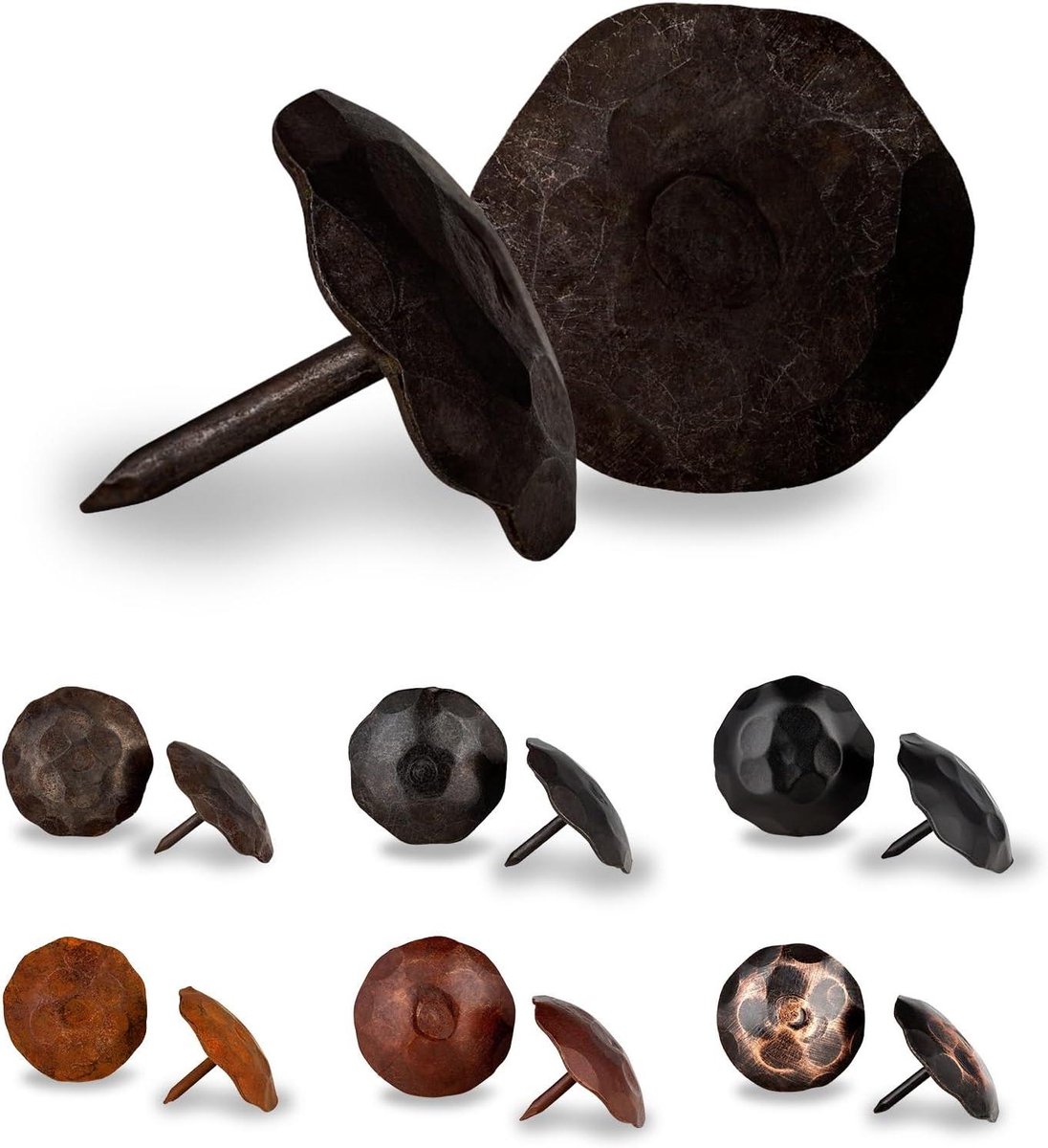 Ronde spijkers - Clavos spijkers - Decoratief bevestigen - Handgemaakt vakmanschap - 50 stuks - Niet afgewerkt
