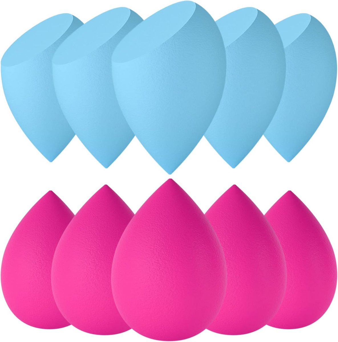 Thijox - Beauty Blender Make-upsponsjes 10 stuks - Wasbaar, Latexvrij, Voor Onberispelijke Foundation, Vloeistoffen, Crème, Poeder - Perfect Cadeau Vo