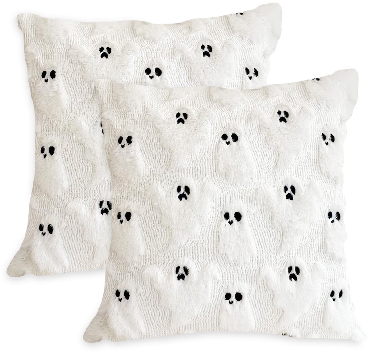 Dailygoods- Polyester Kussenhoes Set van 2 - Zachte Pluchen Stof - Huidvriendelijk - Slijtvast - Verstevigde Verborgen Rits - 45x45 cm