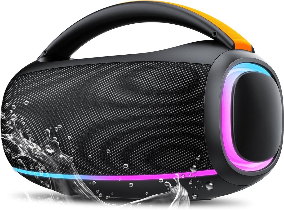 Draagbare Speaker - Muziekbox Geluid - Buitenfeest Muziek - IPX7 Waterdicht - 30W Vermogen - Zwart