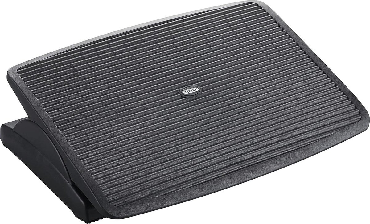 Voetensteun Compact - Ergonomische steun - Zithouding Verbeteren - Verstelbare Hoek - 47 x 35 cm - Zwart