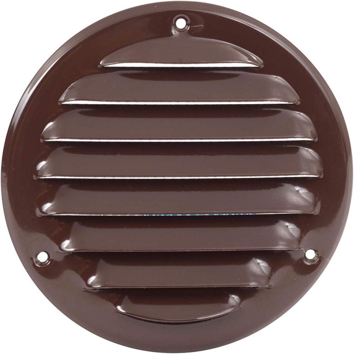 Ventilatierooster Wandrooster - Afsluitbaar Rooster - Luchtcirculatie Verbeteren - Insectenbescherming - Ø 200 mm - Bruin