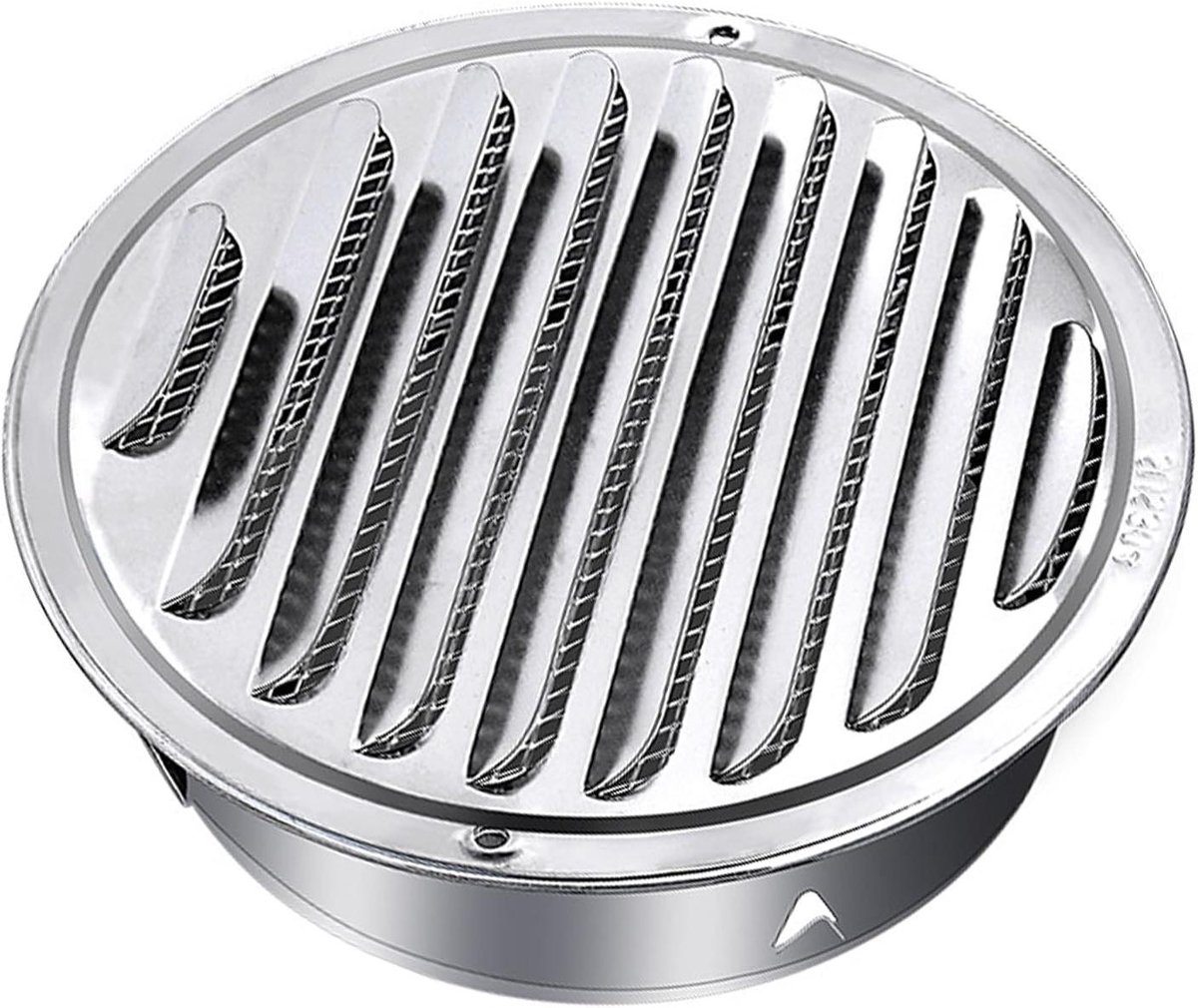 Ventilatierooster - Afzuigkap rooster - Luchtcirculatie - Met insectenwering - 120 mm - Metaal