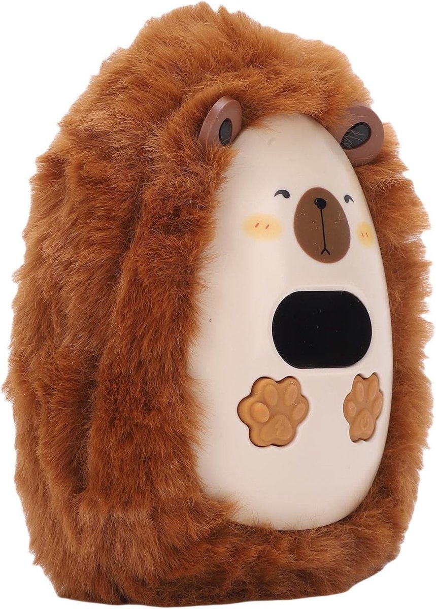 Draagbare Oplaadbare Handwarmer met Digitale Weergave en Schattig Dierenontwerp voor Volwassenen en Kinderen, Ideaal voor Buitenactiviteiten en Reizen