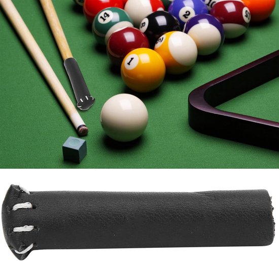 Duurzame leren bescherming voor biljartkeu, snooker tip cover, accessoires voor biljart en snooker. — afbeelding 5