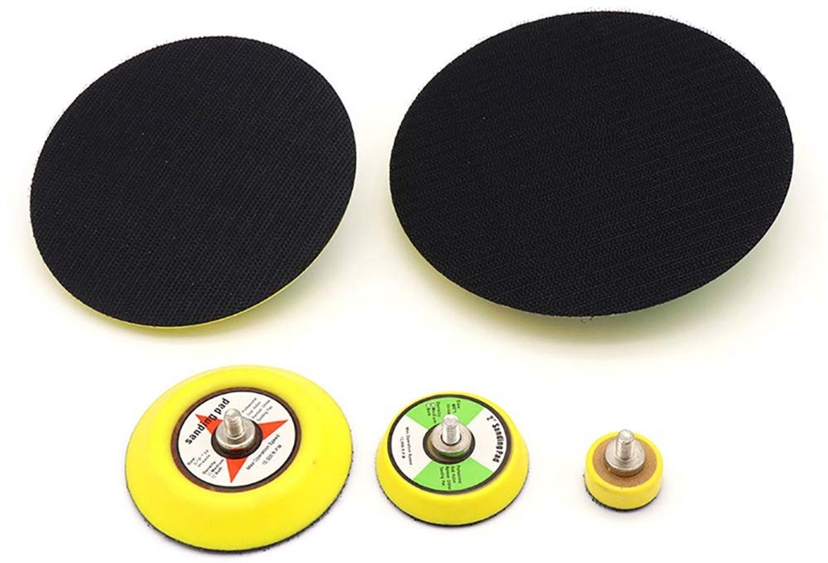 Dailygoods- Schuurmat Ø 125 mm - Zelfklevende Klittenbandsluiting - Hoogwaardig PU - Geschikt voor Excentrische Schuurmachines - Duurzaam - Flexibel - Schuurpad