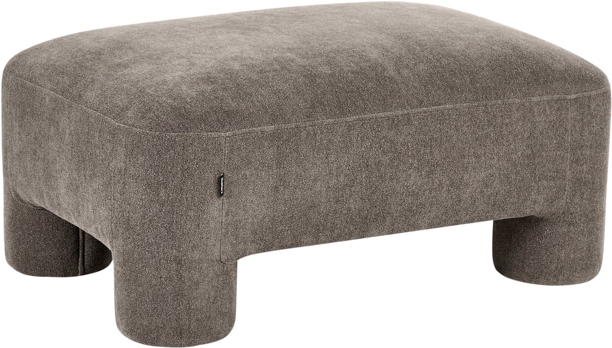 HOGBO - Ottomaan - Bruin - Polyester