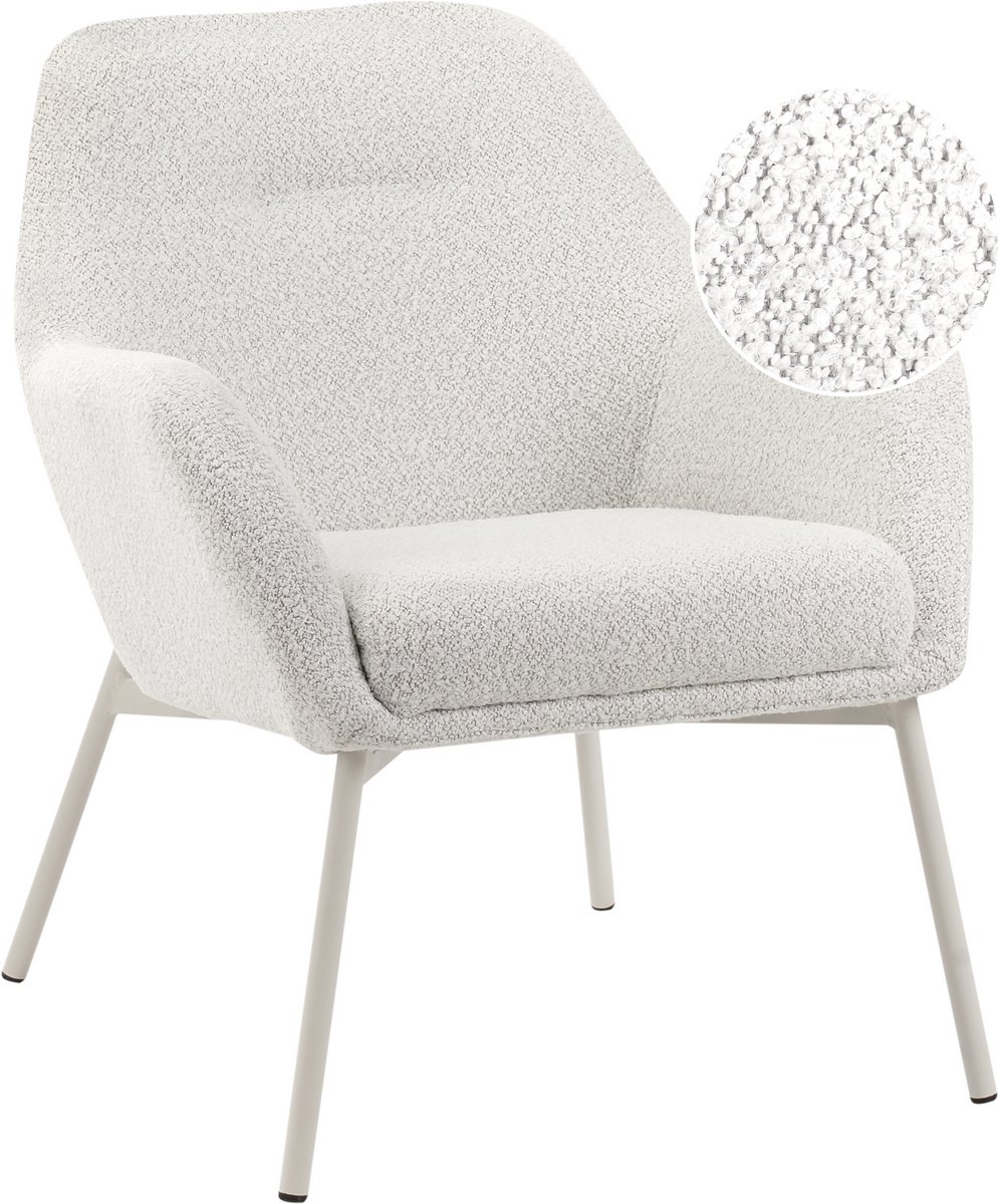 JABRO - Fauteuil - Gebroken wit - Polyester