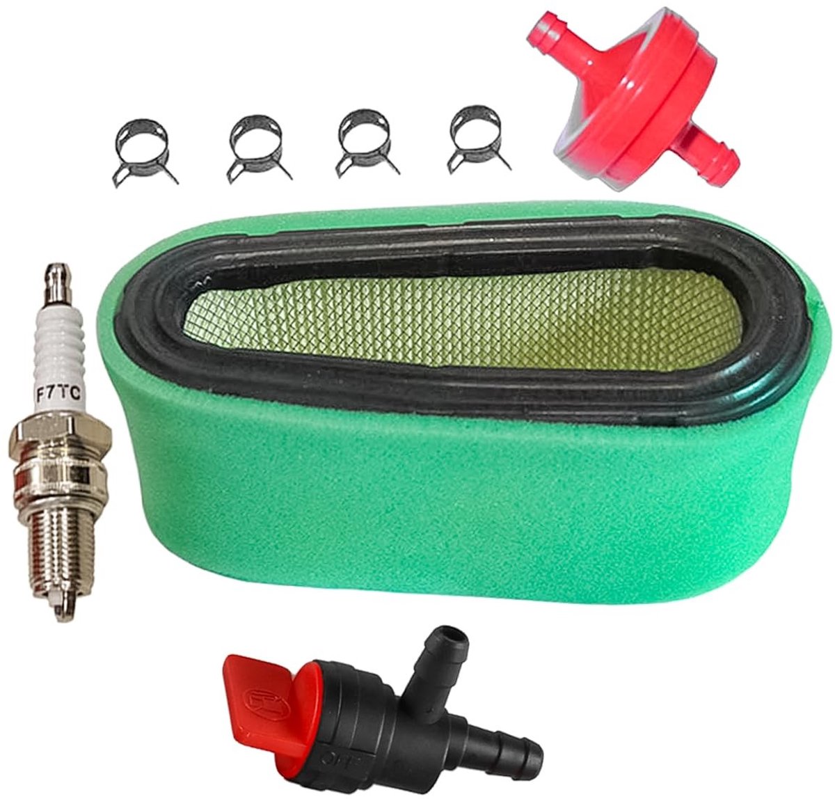 Dailygoods- Brandstoffilter Set - Luchtfilter - Voorfilter - Brandstofafsluitklep - Motorbescherming - Kunststof/Metaal