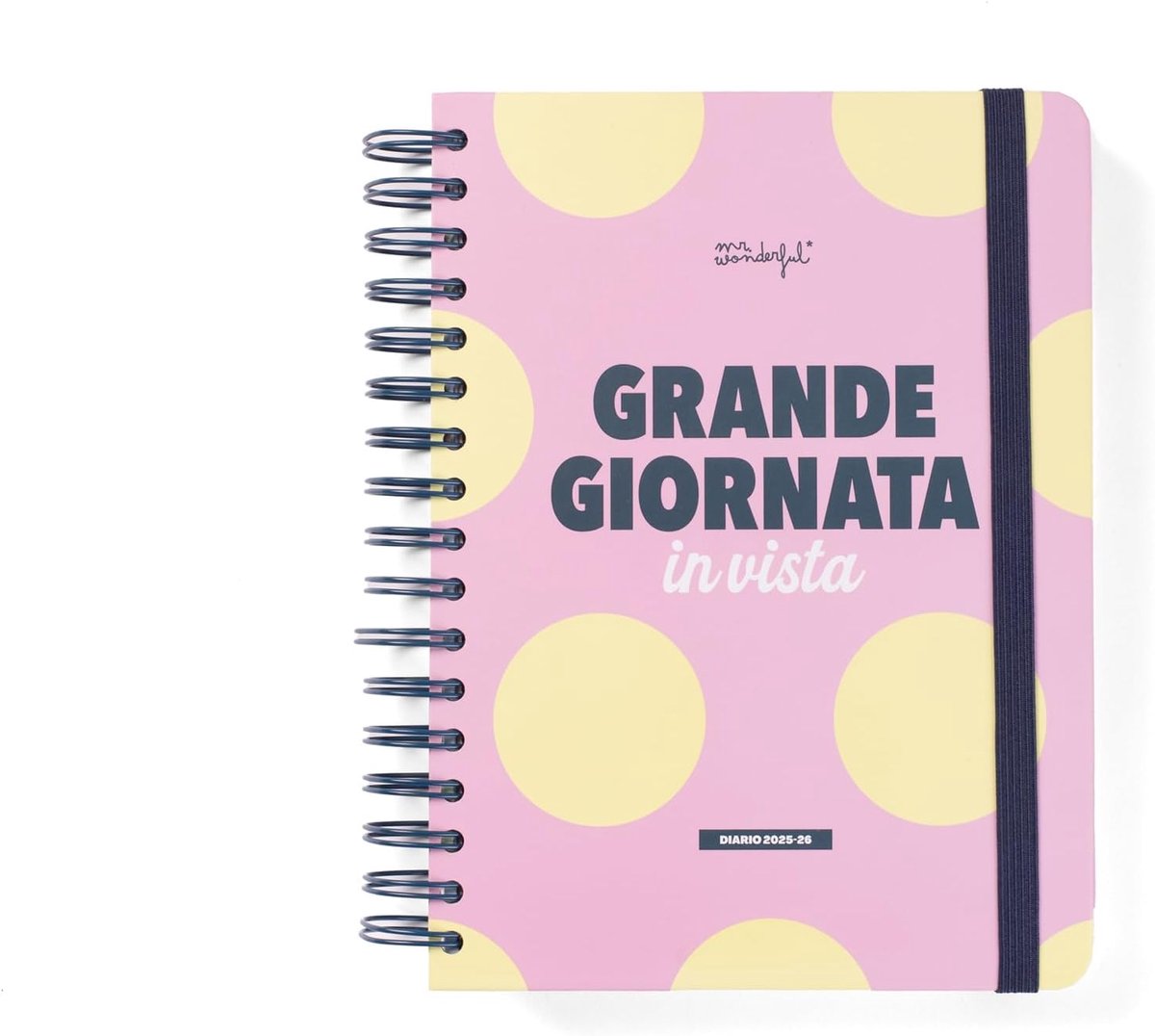 Thijox - Mr. Wonderful Schoolagenda 2025-26 Dagkalender - Grote Dag in Eén Oogopslag - 368 Pagina's - Motiverende Spreuken - Inclusief Stickers en Tab