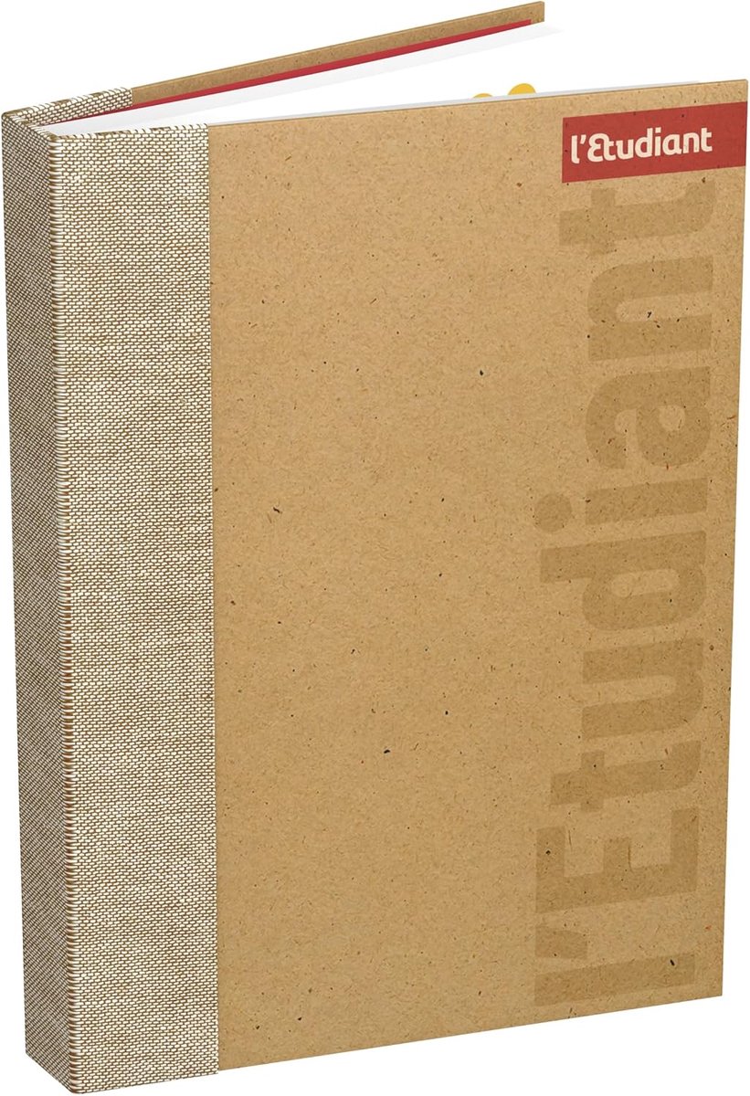 Thijox - Schoolagenda 2025-2026, dagelijks, milieuvriendelijk, 15 x 20 cm, kraftdeken met stofrug, ideale studiemaat, agenda voor school, planning, no