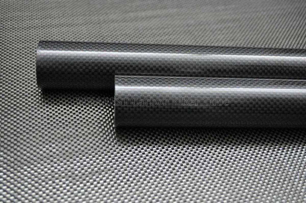 Koolstofvezel Buizen - Precisie Assen - Modelbouw Robotica - Rolgewikkeld Ontwerp - 6x5x500mm Twin Pack - Zwart