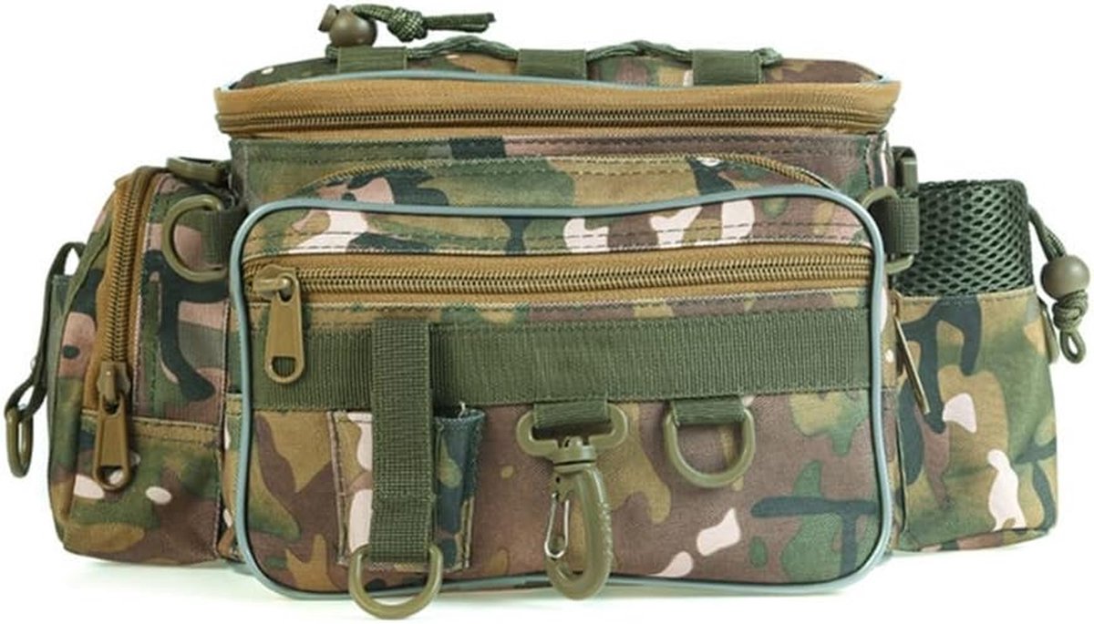 Visuitrusting Tas - Opbergtas Molen - Outdoor Vissen - Verstelbare Draagband - One Size - Camouflage