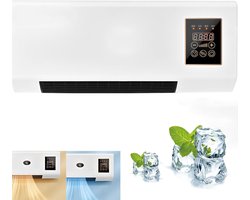 Wand Airco - Koel en Verwarm - Comfort Thuis - Slimme Timerfunctie - 2000W - Wit