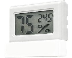 Reptielen Hygrometer - Terrarium Monitor - Habitat Control - Magnetische Bevestiging - 5x4x3 cm - Zwart
