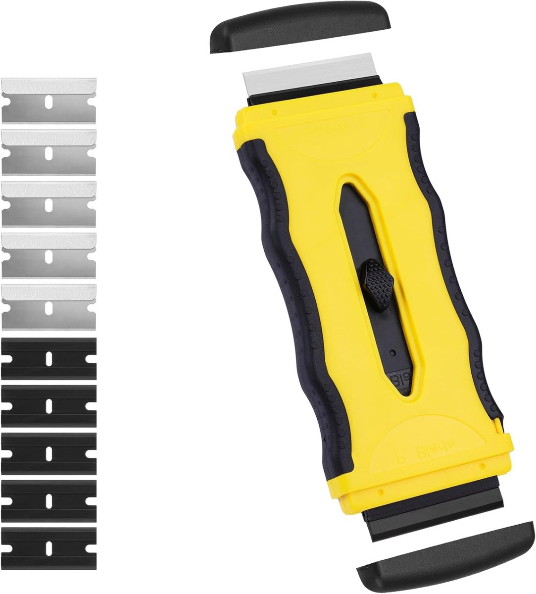 Keramische kookplaat schraper met 10 roestvrijstalen en plastic bladen ideaal voor het verwijderen van krassen en vuil op glasoppervlakken keukenaccessoire voor een schone kookomgeving
