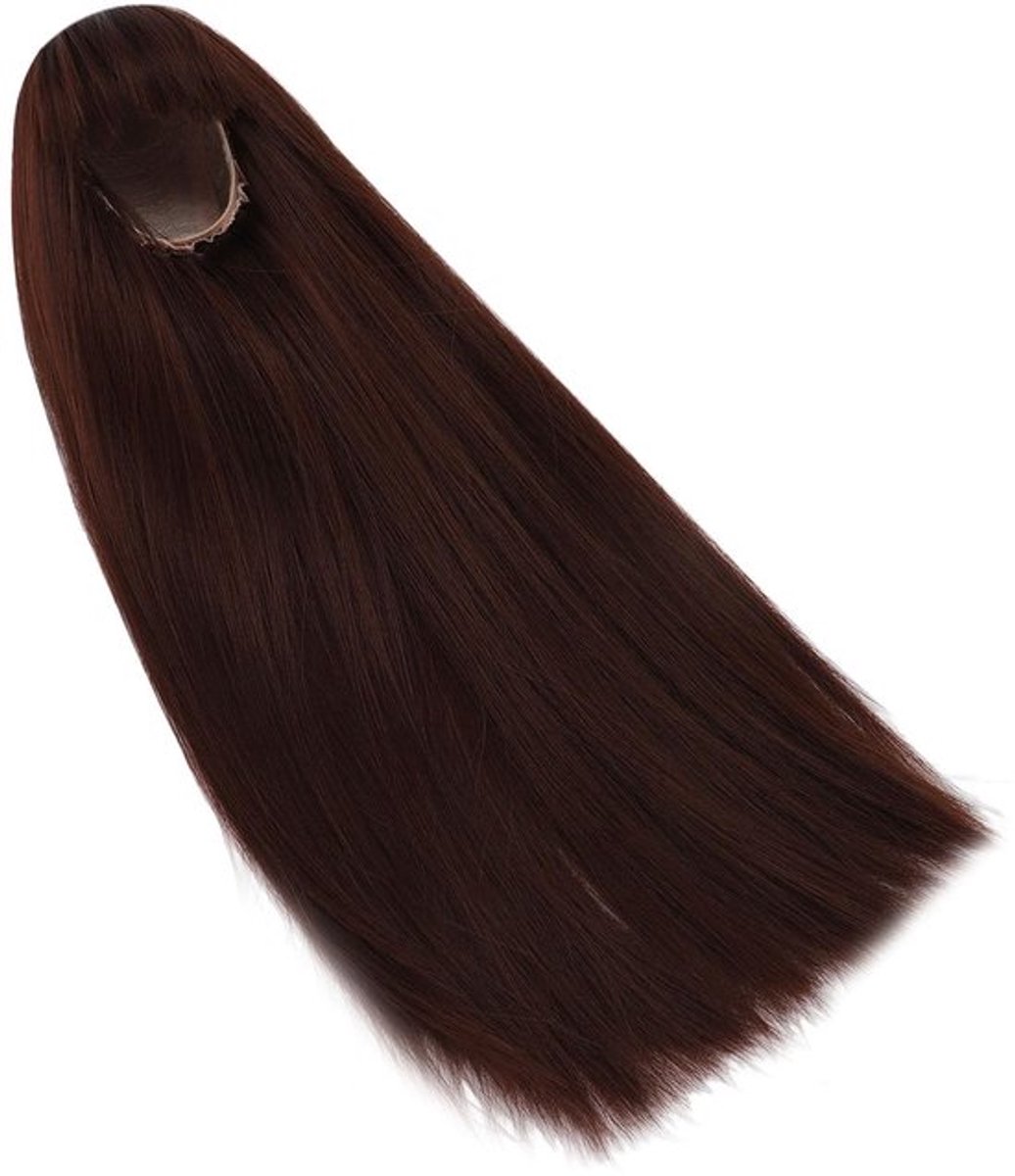 Solidchoice - Dailygoody - Yctze 1/4 Popper Doll Wig met Bangs - Donkerbruin - 7-8