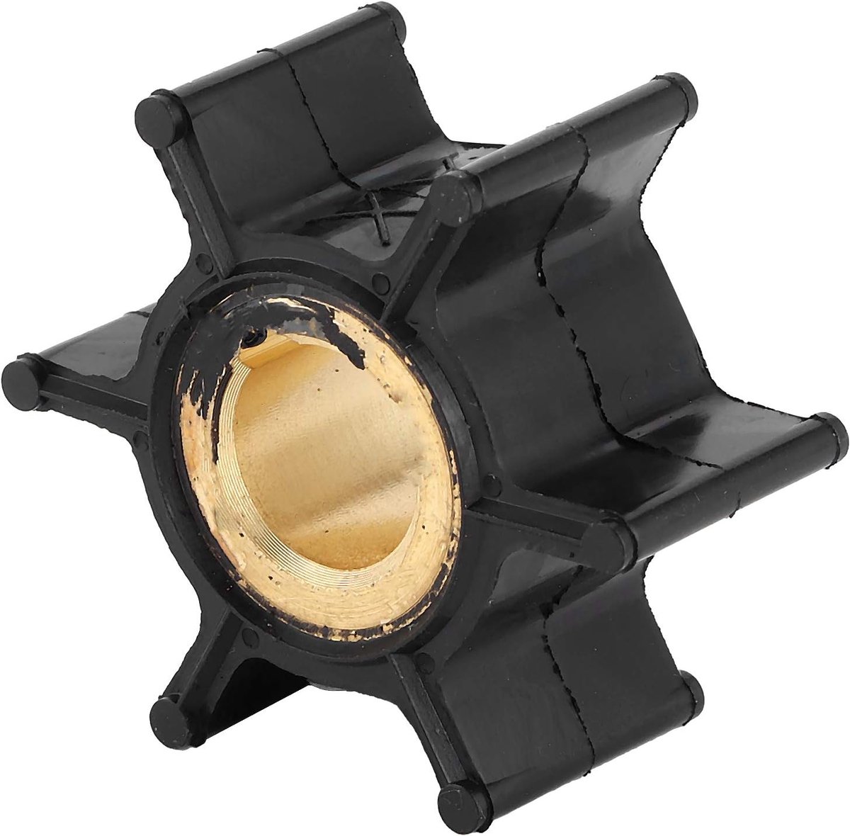 Waterpomp Impeller - Reparatieset Motor - Onderhoud Bootmotor - Duurzaam Alloy Neopreen - 38.4mm Diameter - Zwart