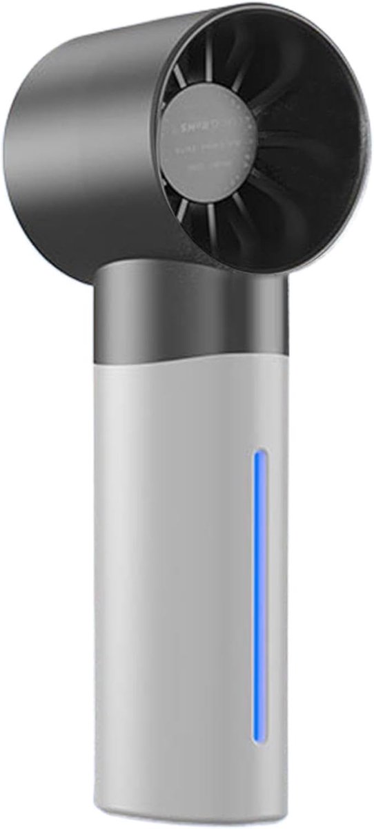 Draagbare mist ventilator - Handventilator met spray - Buitenactiviteiten - 5 snelheden instelbaar - 35 ml tank - Wit