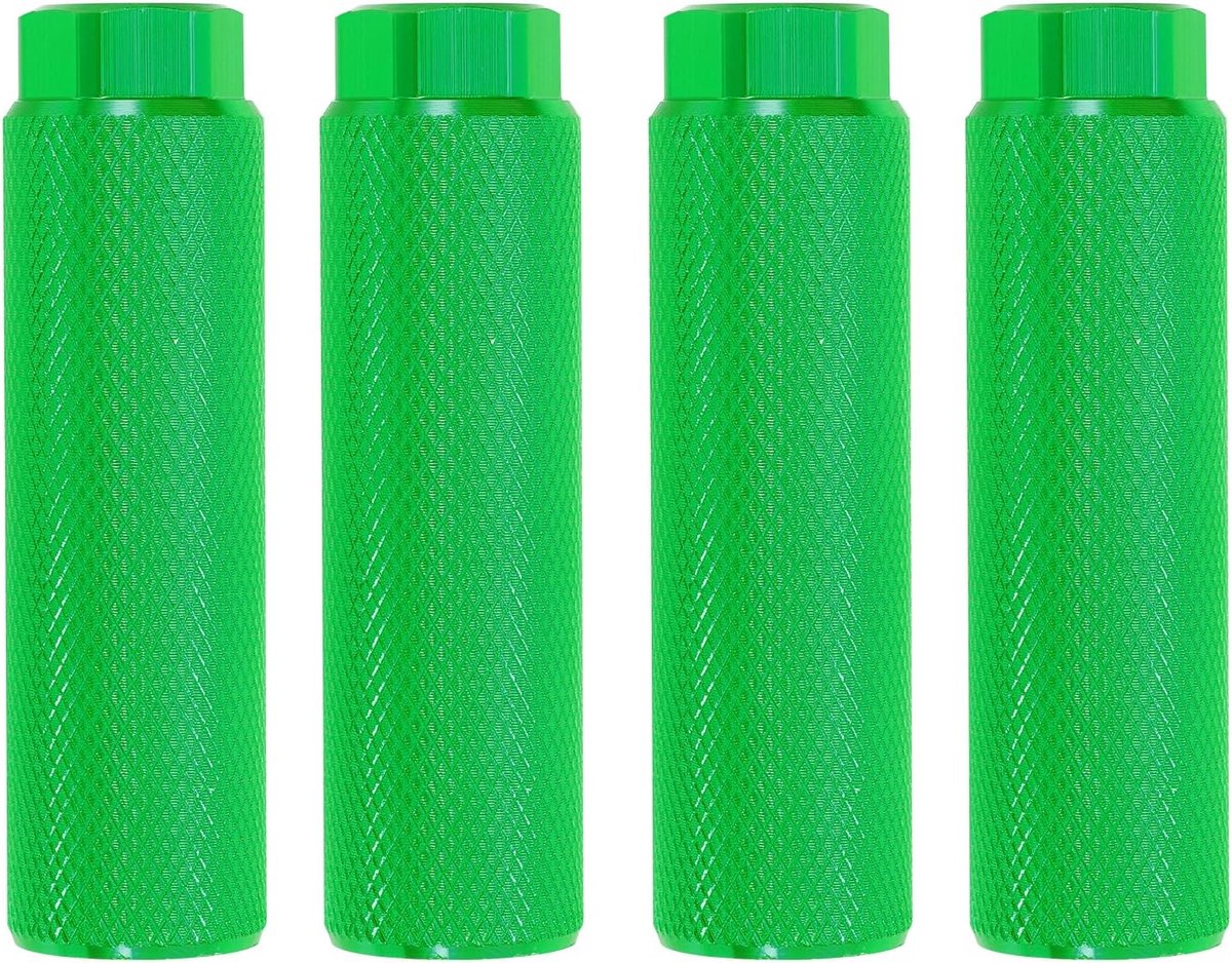 Fietspennen Aluminiumlegering - Voetsteunen Fiets - Extra Voetsteun - Hoge Draagkracht - 9mm As Diameter - Groen