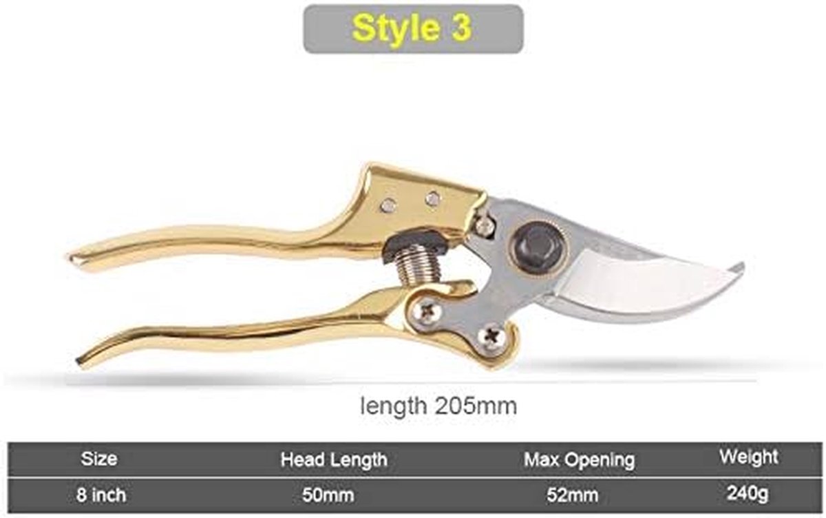 Snoeischaar - Tuinschaar Clippers - Takken Snoeien - SK-5 Staal - 20 mm - null