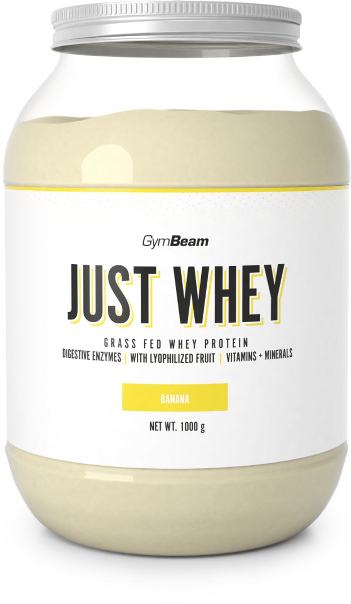 GymBeam Just Whey Proteïne - Banaan - Whey Proteïne Blend - Eiwitpoeder - 1000 gram (33 servings)