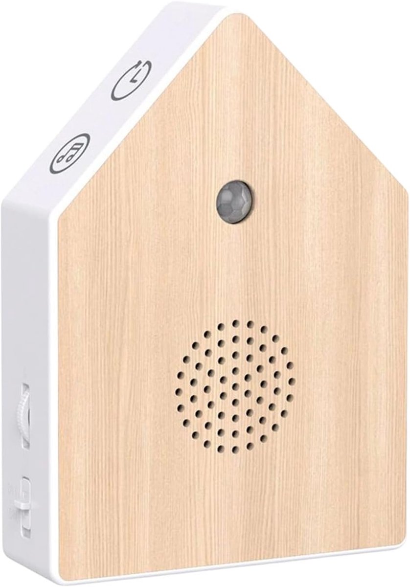 Geluidsmachine - Witte ruis apparaat - Ontspannen slapen - Bewegingsgeactiveerde sensor - 160 g - Houtkleur