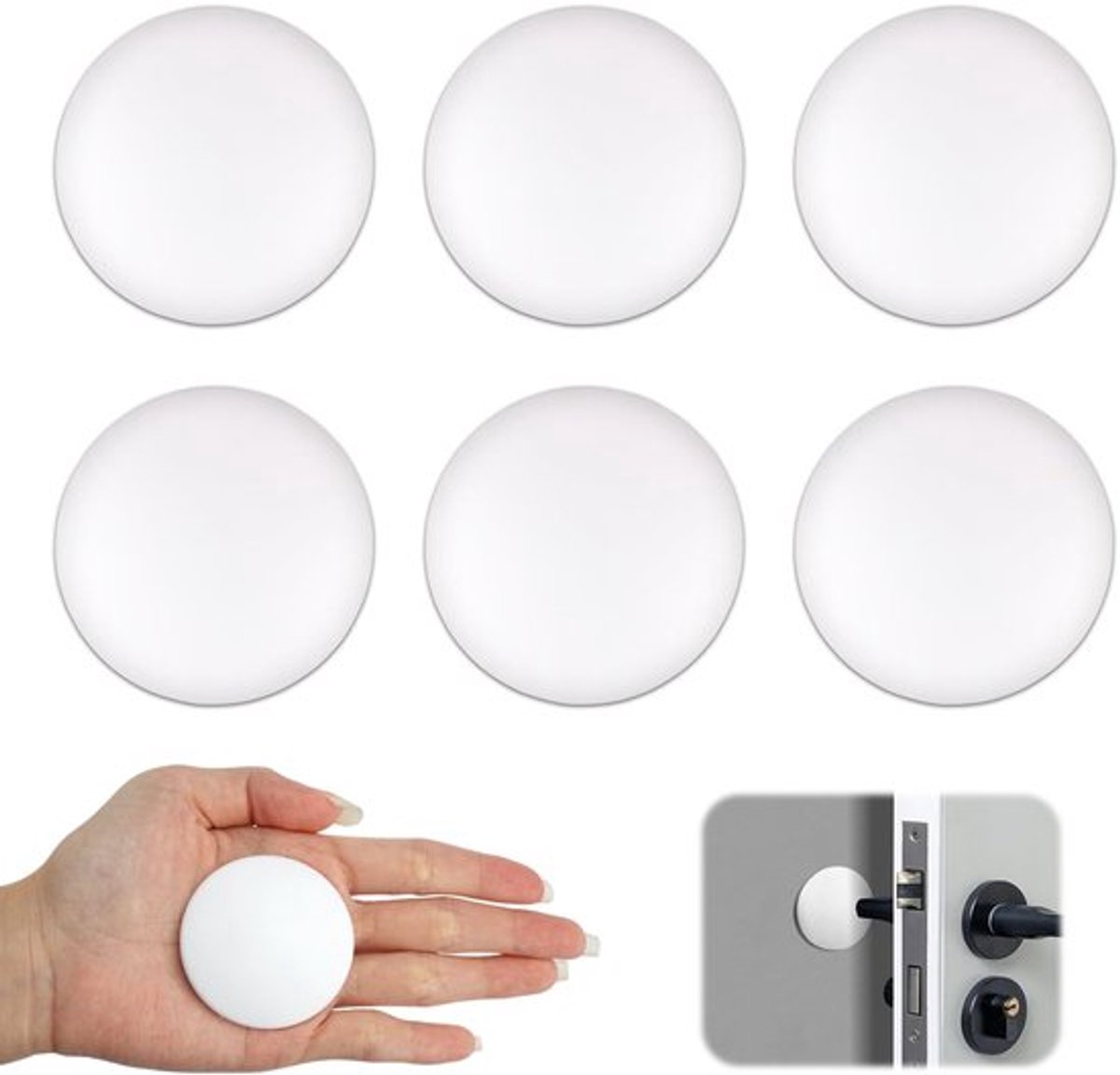 Dailygoods- Deurstopper Zelfklevend - Deurgreepbescherming