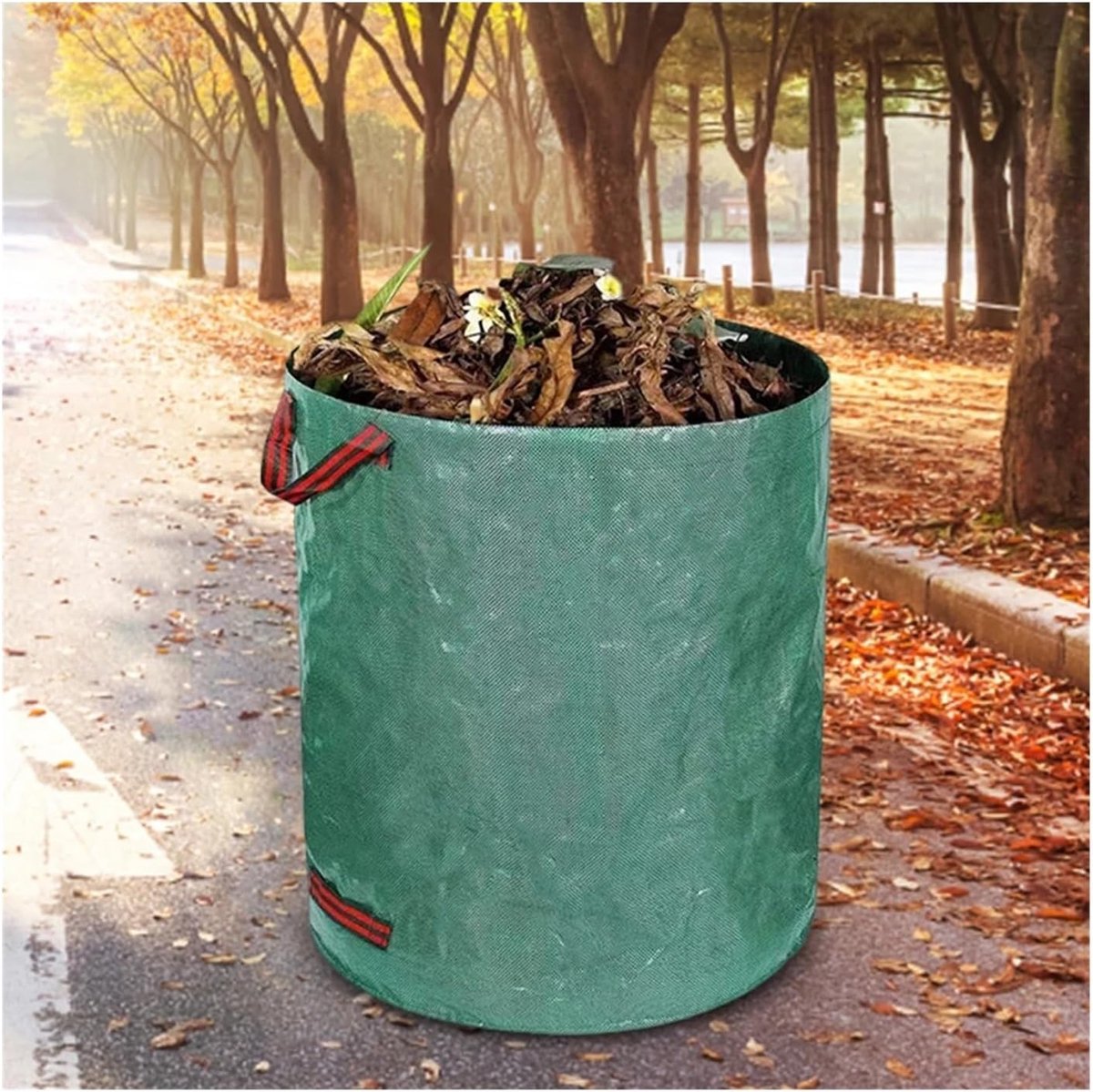 Tuinafvalzakken - Grote opbergzak - Afval verzamelen - Spatsdicht materiaal - 100 Liter - Zwart