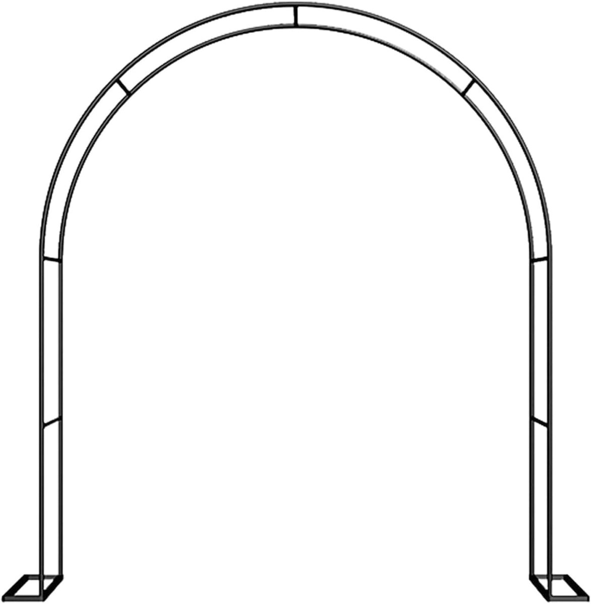 Rozenboog Metaal - Klimhulp Tuin - Tuin Decoratie - Waterdicht Roestvrij - 19 mm Diameter - Zwart
