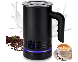 Melkopschuimer Electrisch - Koffie Accessoire - Dranken Bereiden - 4 Multifunctionele Modi - 430 ml - Zwart