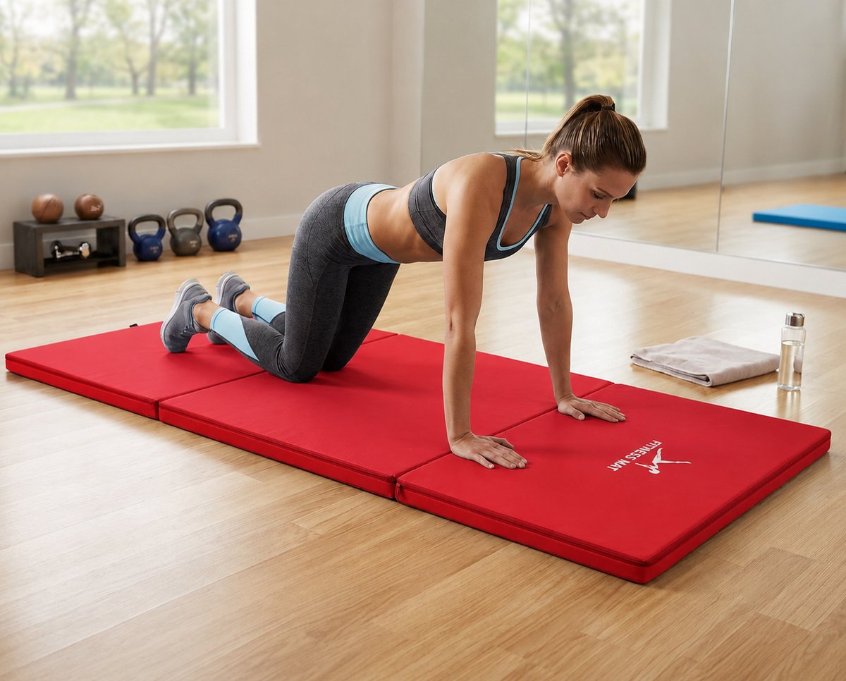 FITNESS 80 Fitnessmat – Waterdichte Oxford Trainingsmat – Sportmat voor Oefeningen, Yoga en Ontspanning