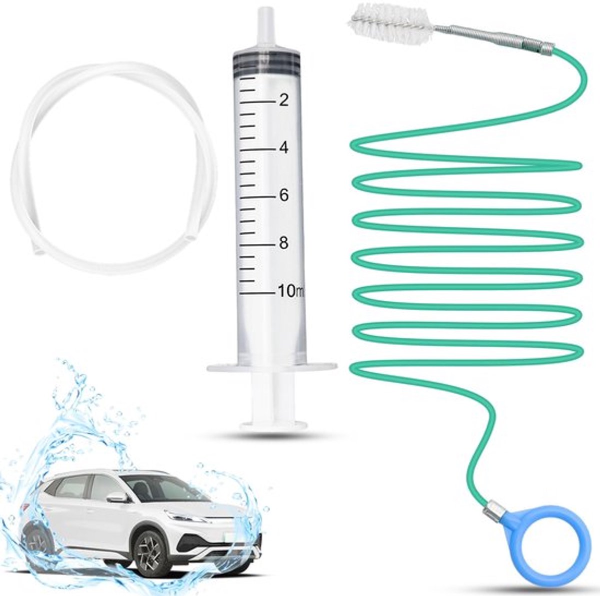 IMstore - Flexibele Afvoerborstel - 300 cm - Multifunctioneel voor Auto - Drain