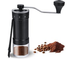 Handmatige Koffiemolen - Keramische Molen - Verse Koffie Zetten - 40 Maalinstellingen - 35 gram capaciteit - Zwart