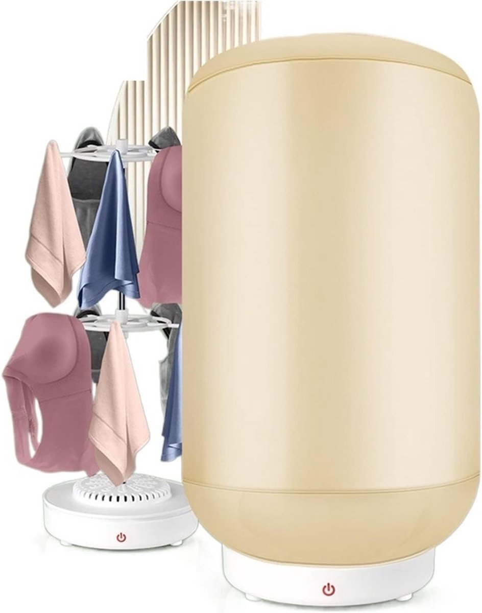 Kledingdroger Mini Draagbare Dryer Snel Drogen Verwarmende Functie 19 cm Diameter Wit