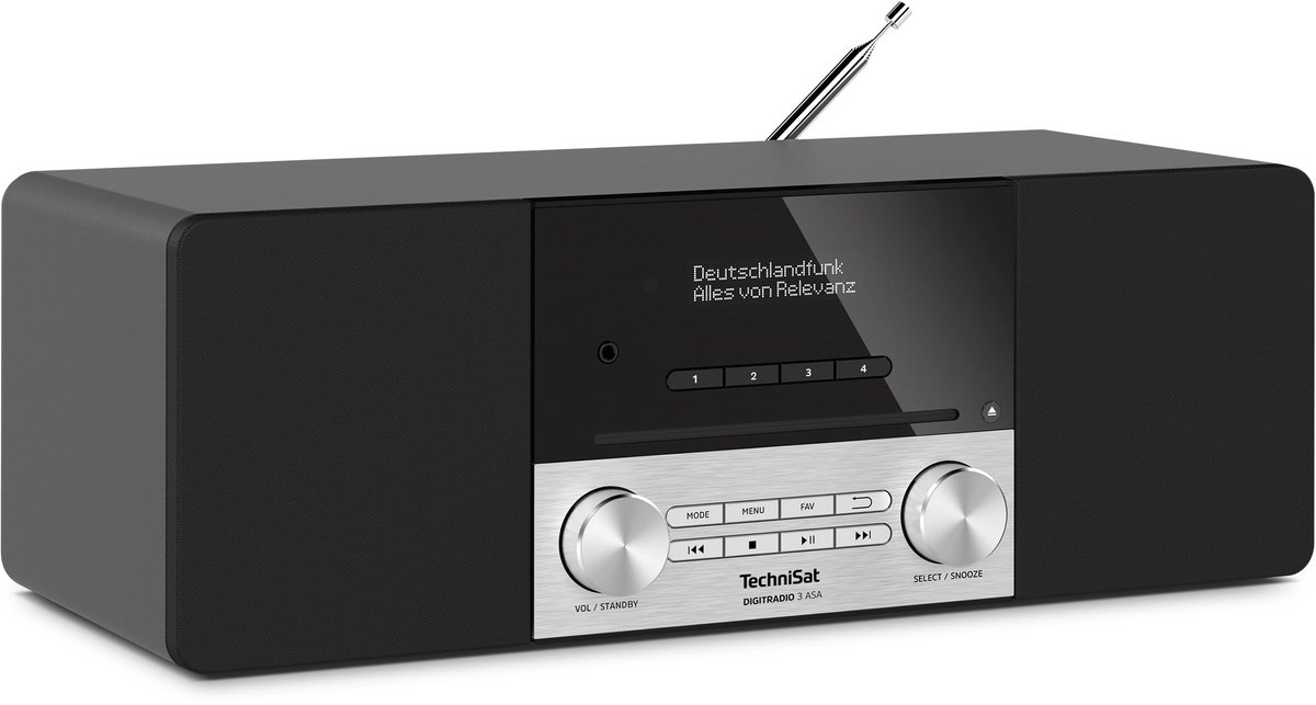 Elzusha - DAB+ Stereo Radio met Automatische Veiligheidsalarmfunctie