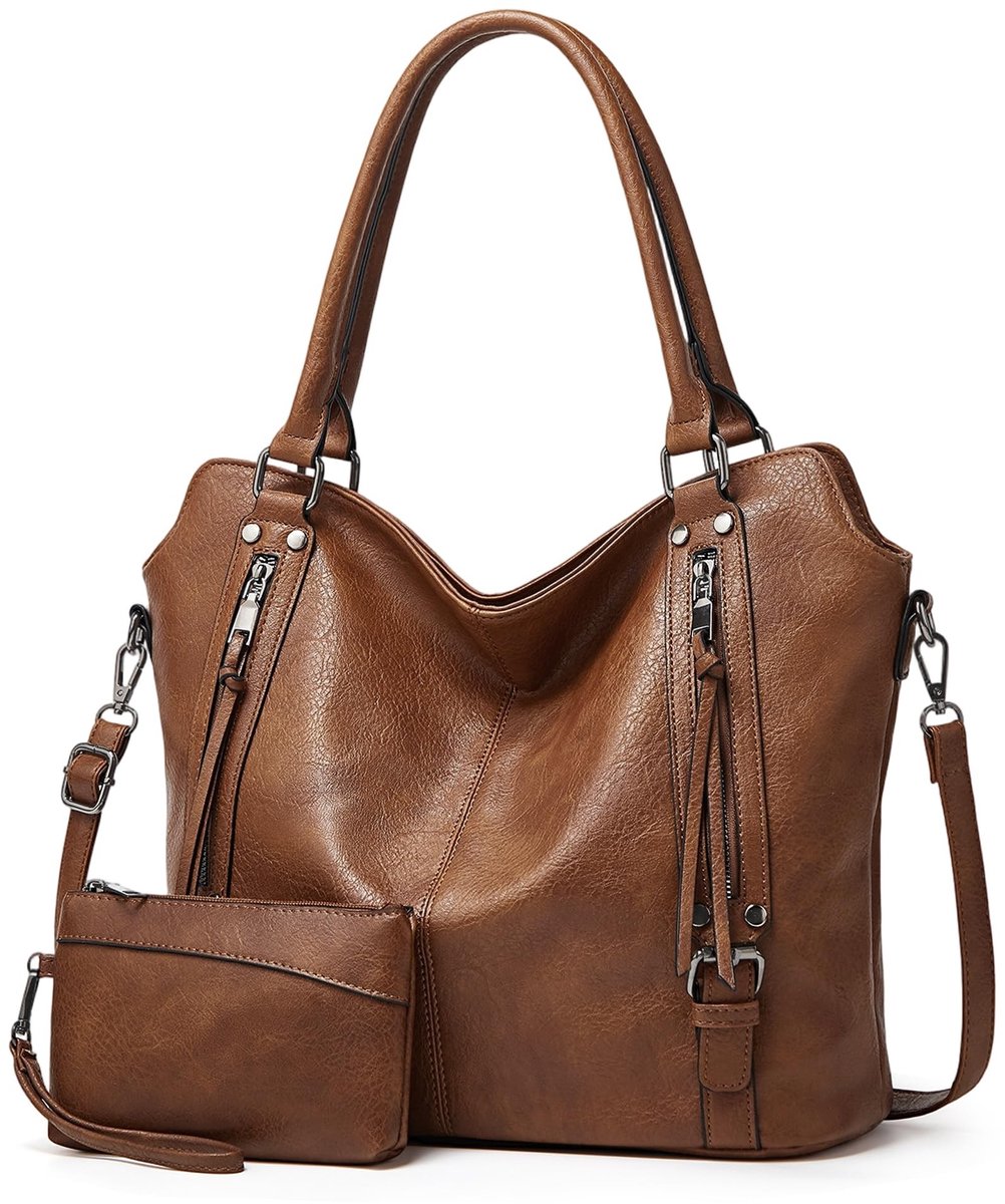 Elzusha - Dames Shopper met Laptopvak en Set van 2