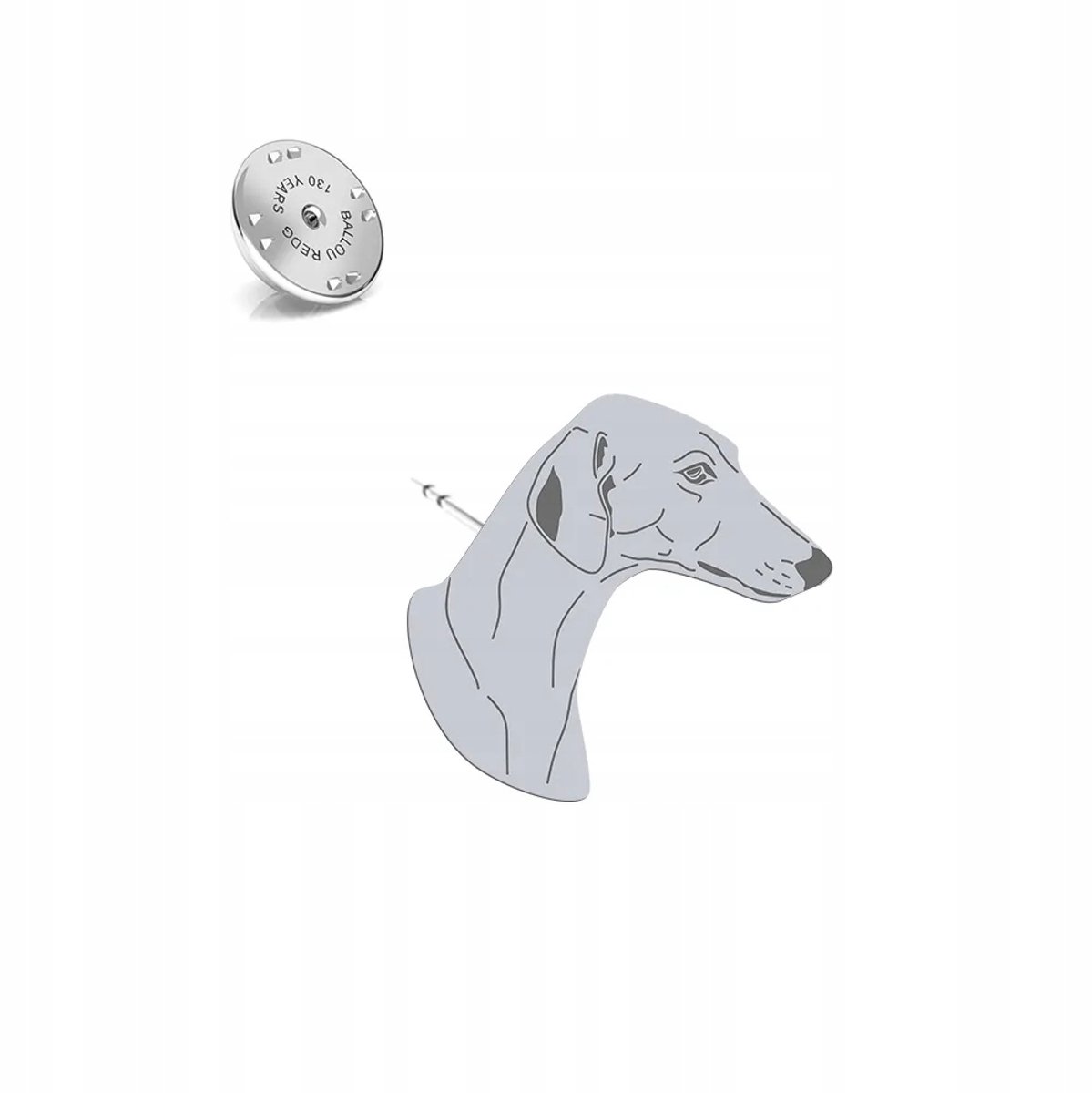Zilveren Broche Afghaanse Windhond 925 Sieraden - Gratis Gravure