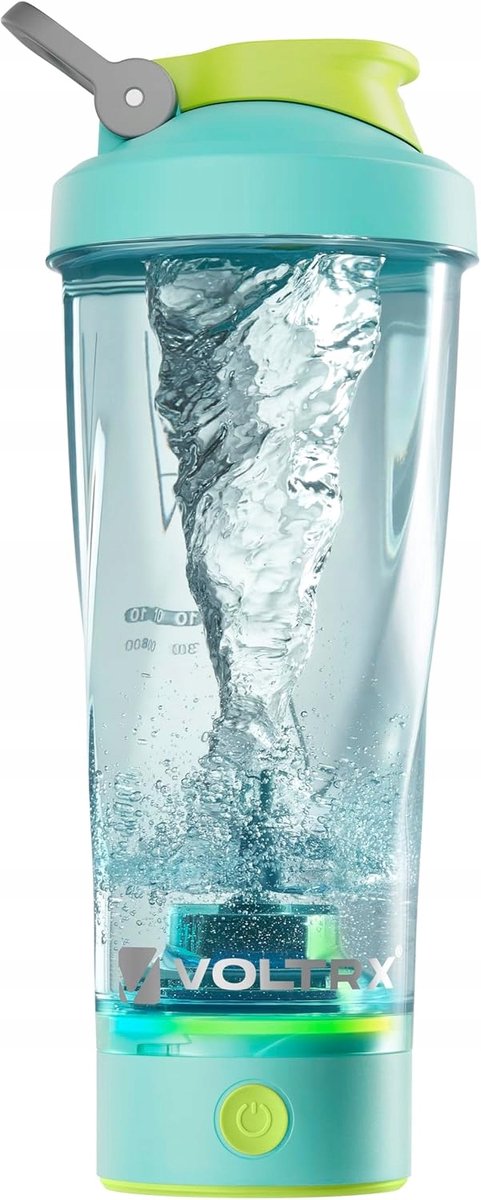 Elektrische Proteïne Shaker 600ml USB-C LED Waterdicht Blauw