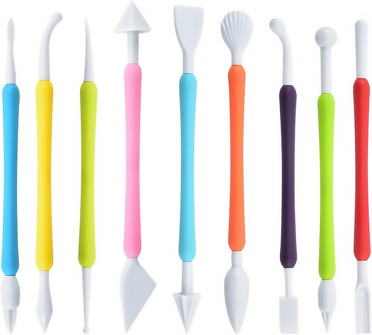 Elzusha - Set van 9 Cake Sculpting Tools voor Decoratie
