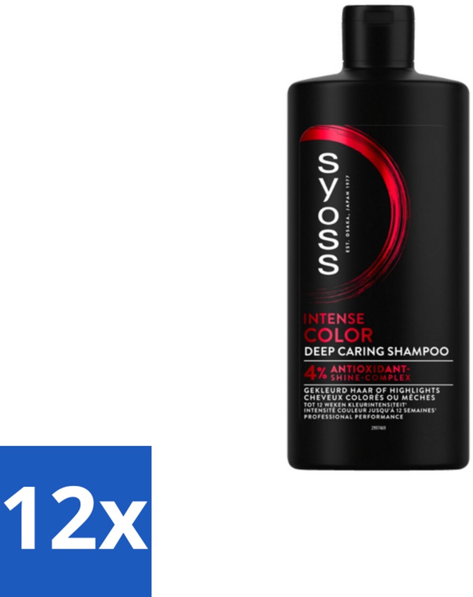 Syoss Color Shampoo 440 ml - Voordeelverpakking - 12 stuks