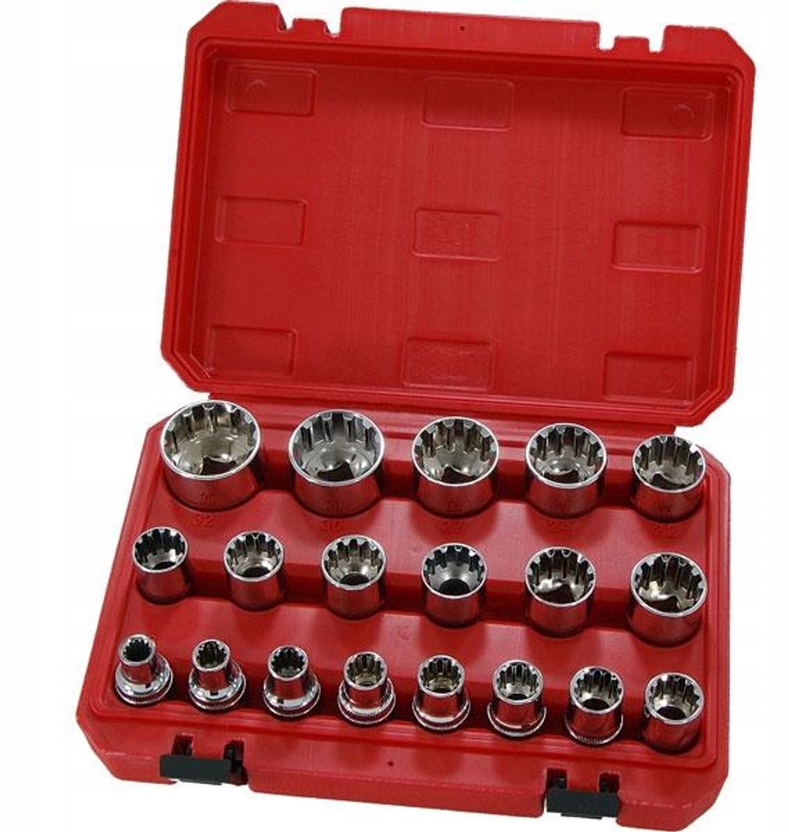 Gear Lock Aanpasbare dopsleutelset 8-32 mm 1/2"
